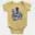 Chennais Own Thala Short Sleeve Baby Onesie in Butter Color